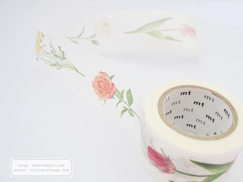 mt ex hana flowers masking tape | Washimagic.com