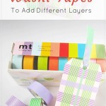 Use washi tapes to add layers for your bookmarks