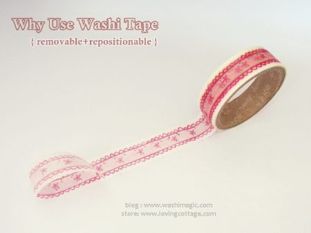 Why use washi tape | Removable & repositionable washi tape | Easy to use craft item | Washimagic.com